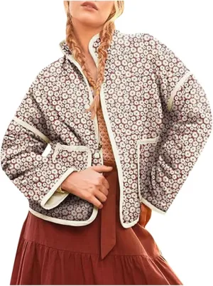 Warm Coats For Women Down Filled Coats For Women Packable Puffer Jacket Women Quilted Bomber Jacket Womens