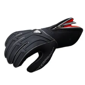 Waterproof 5mm 5-Finger Stretch Neoprene Gloves (Small) with GlideSkin Interior and a Long Zipper for easy Donning