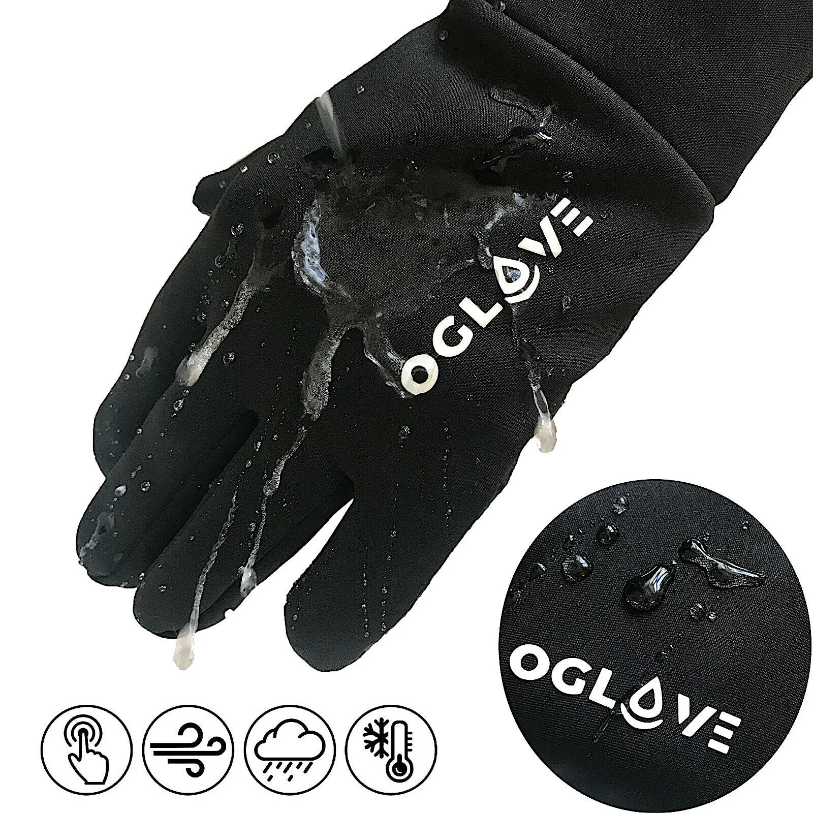 Waterproof gloves for Men and Women - Warm thermal gloves - Oglove