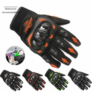 Waterproof Leather Motorcycle Gloves – Breathable Racing Gloves