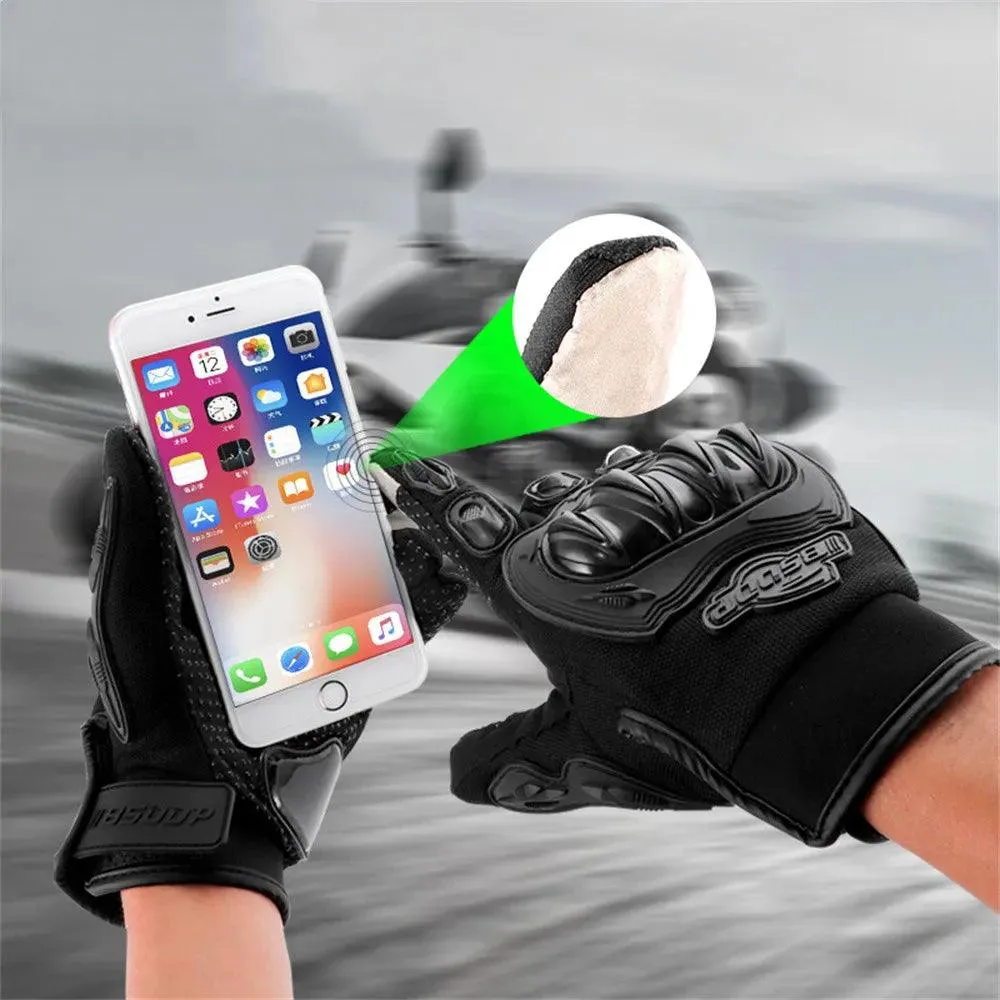 Waterproof Leather Motorcycle Gloves – Breathable Racing Gloves