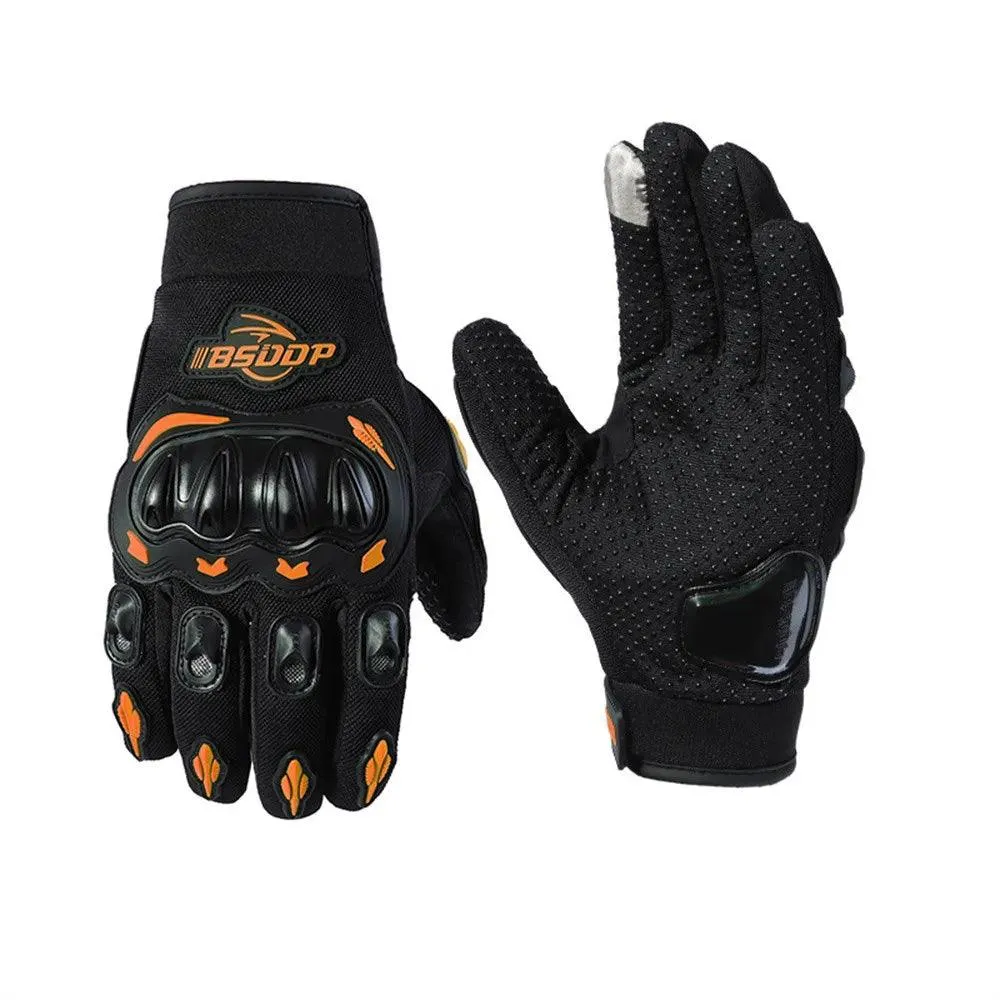 Waterproof Leather Motorcycle Gloves – Breathable Racing Gloves