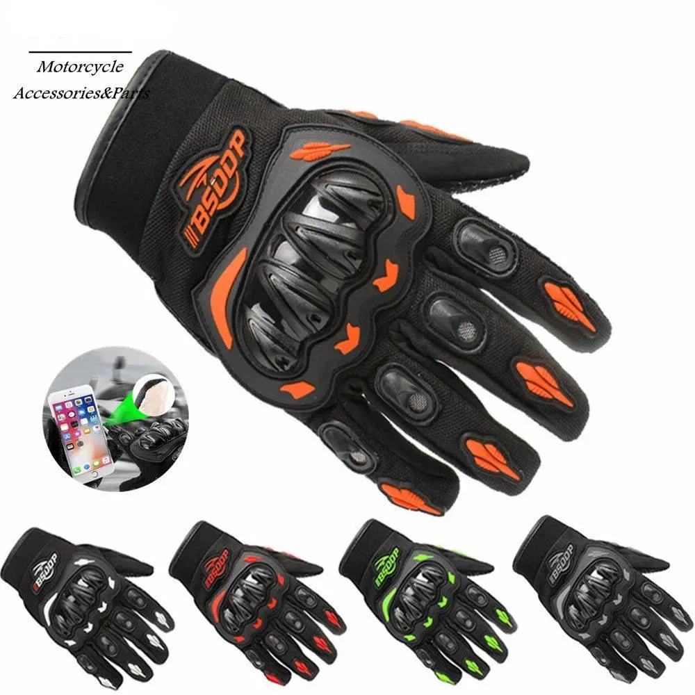 Waterproof Leather Motorcycle Gloves – Breathable Racing Gloves
