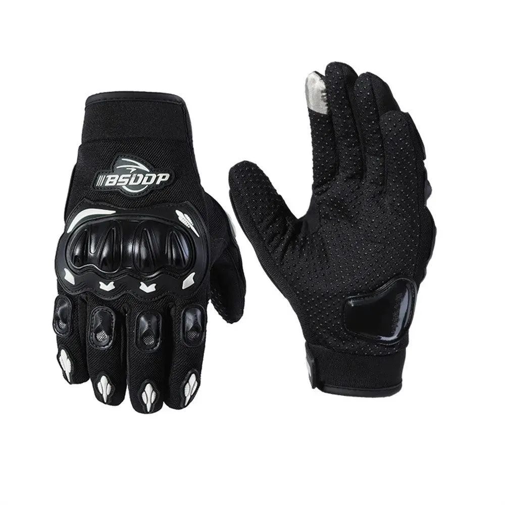 Waterproof Leather Motorcycle Gloves – Breathable Racing Gloves
