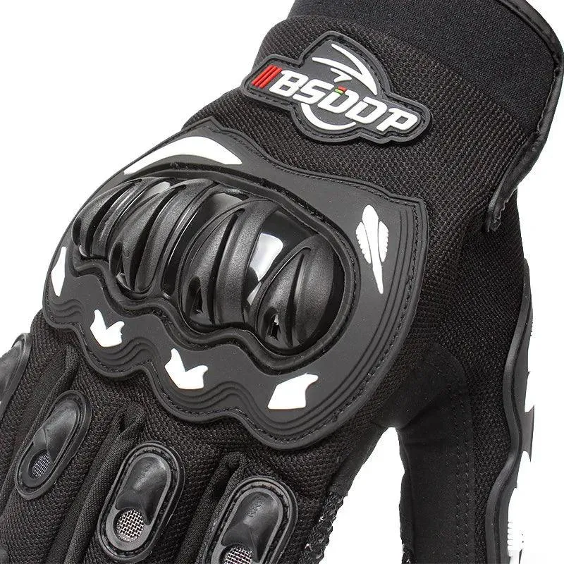 Waterproof Leather Motorcycle Gloves – Breathable Racing Gloves
