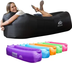 Wekapo Inflatable Lounger Air Sofa Hammock-Portable,Water Proof& Anti-Air Leaking Design-Ideal Couch for Backyard Lakeside Beach Traveling Camping Picnics & Music Festivals Camping Compression Sacks