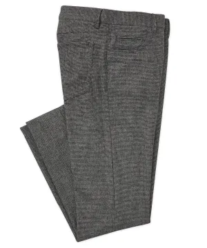 Westport Black 5-Pocket Brushed Houndstooth Pant
