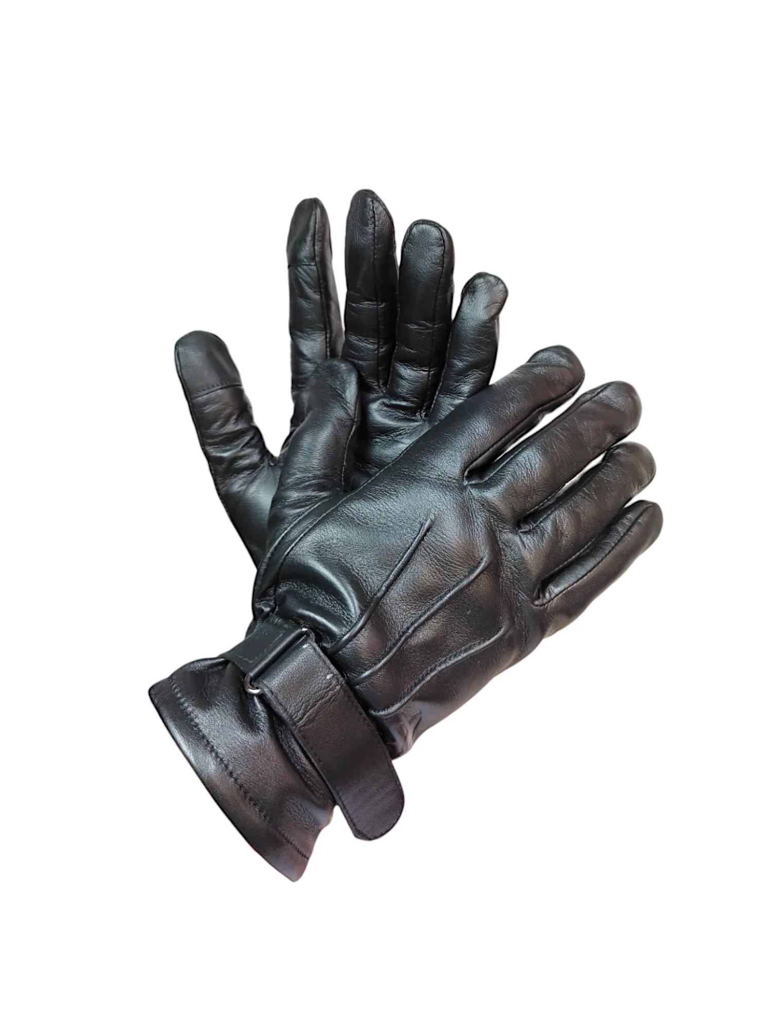 Windproof Leather Winter Gloves 96220 (BK)