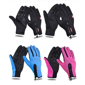 Windproof Ski, Snow, Cycling, Hiking or Camping Gloves - 3 Color Options