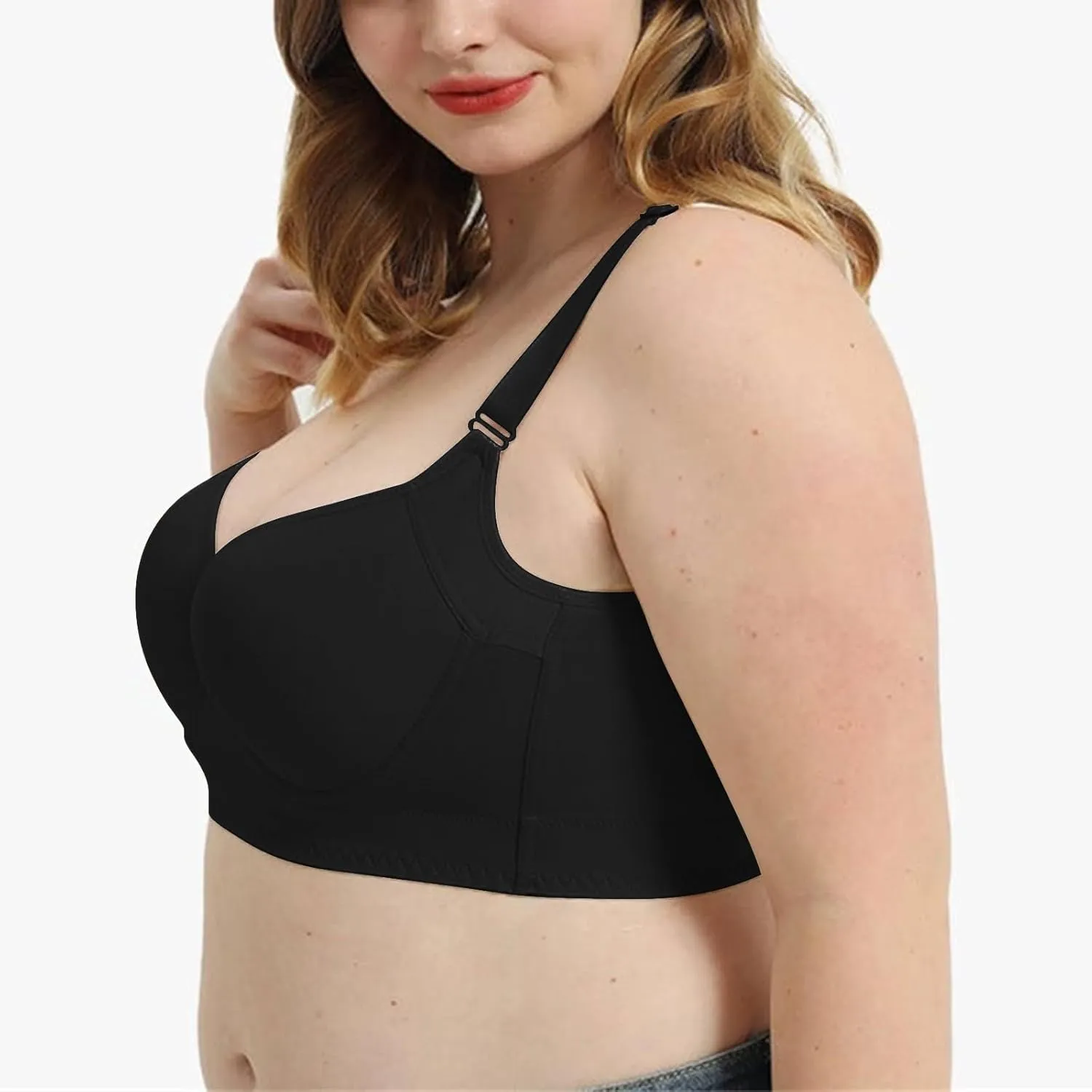 Women Bras Low Back Bras Underwired U Shape Backless Bras Multiple Straps Underwire Deep V No Underwire Push Up Bras