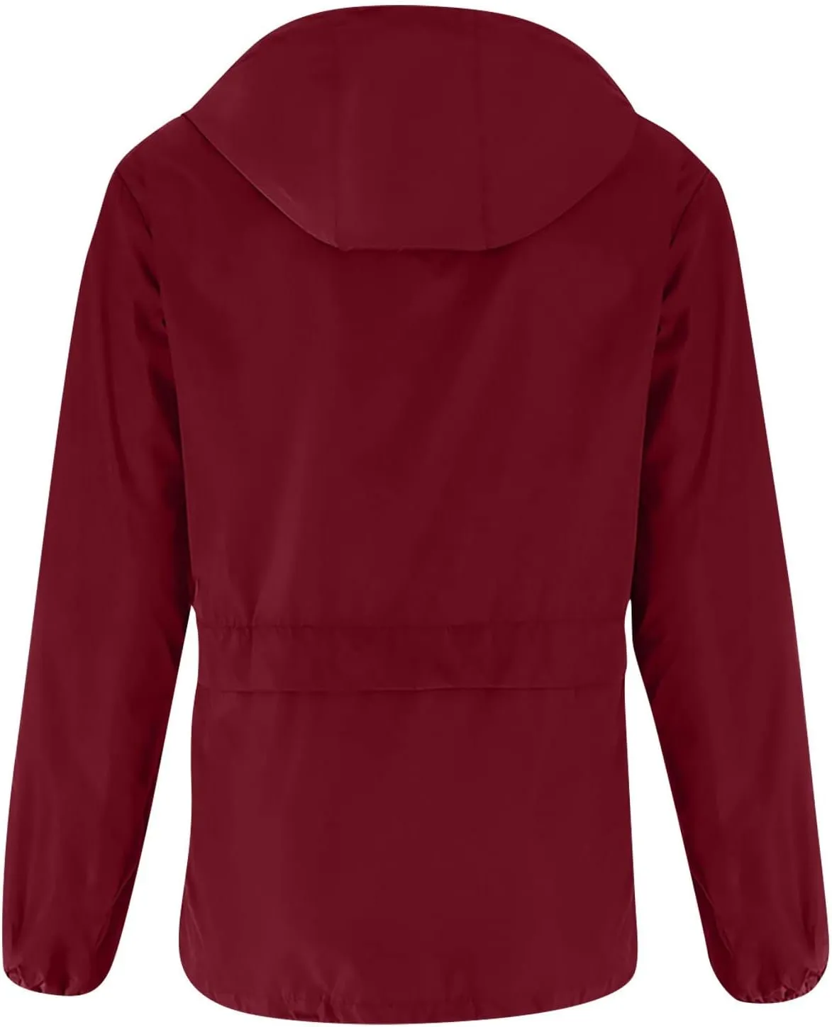 Women Rain Jacket Lightweight Waterproof Raincoat with Hood Windbreaker Outdoor Hiking Cycling Jacket Cardigan