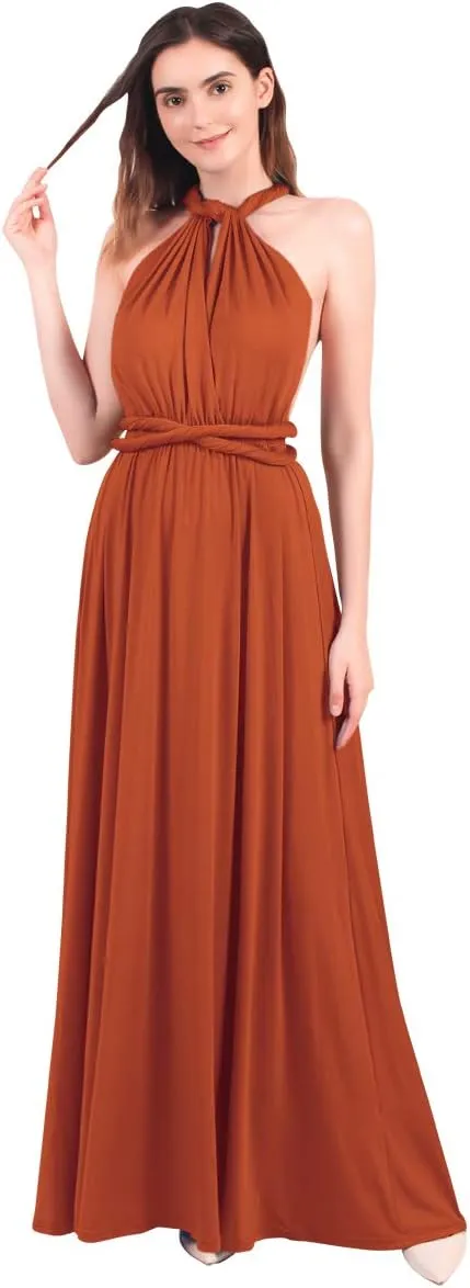Women Transformer Multi Way Bandage Dress Convertible Bridesmaid Gown