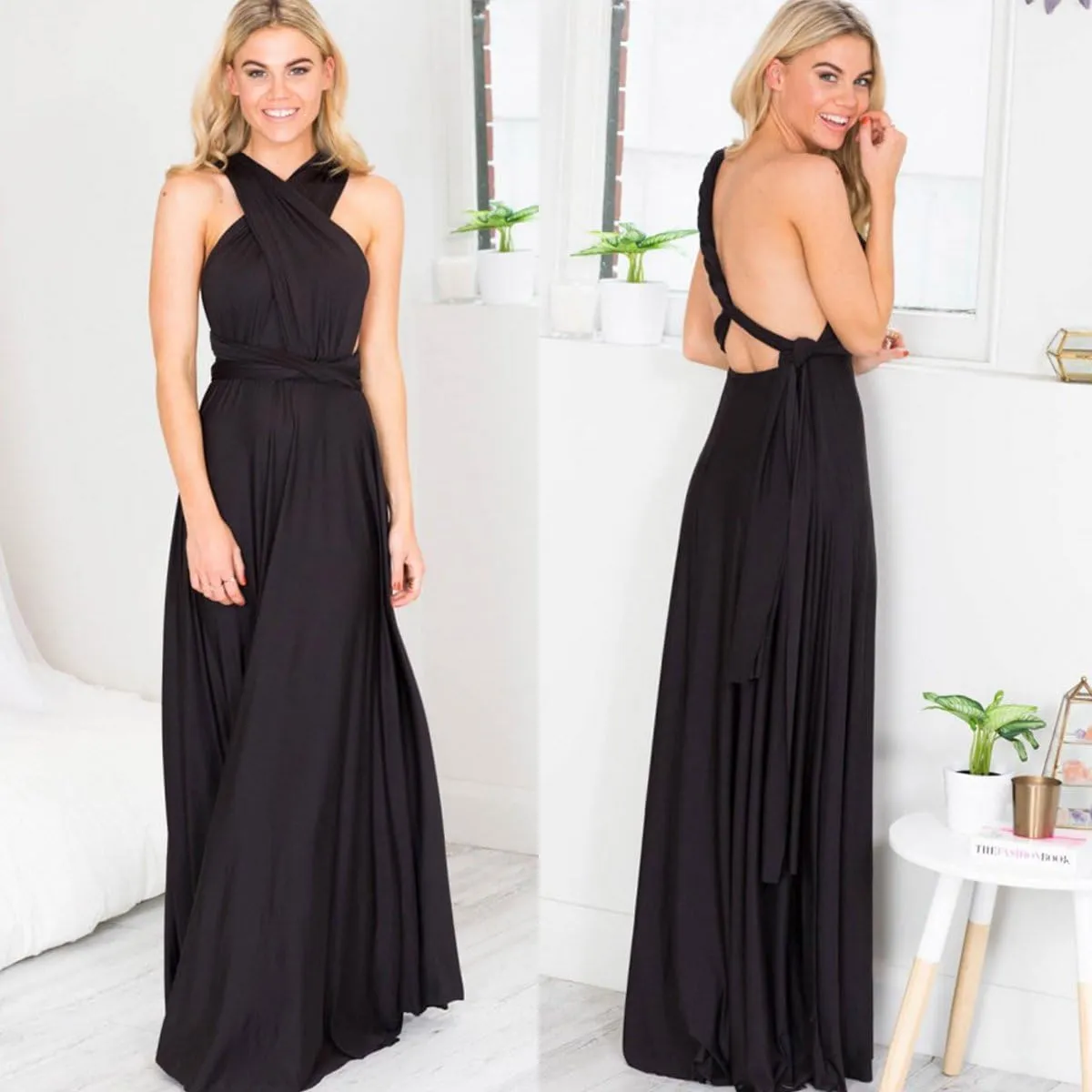 Women Transformer Multi Way Bandage Dress Convertible Bridesmaid Gown