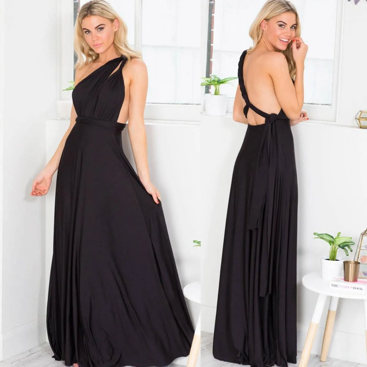 Women Transformer Multi Way Bandage Dress Convertible Bridesmaid Gown