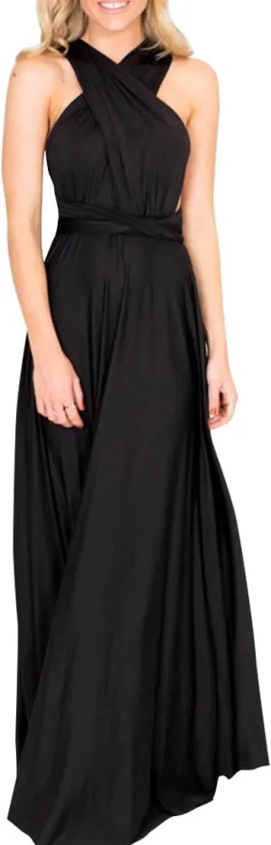 Women Transformer Multi Way Bandage Dress Convertible Bridesmaid Gown
