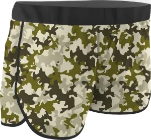 Women's Army Printed Running Shorts