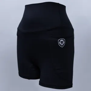 Women's Black Biker Shorts