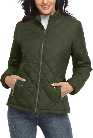 Womens Cropped Puffer Coat Lightweight Down Jacket Packable Parkas Jacket Outerwear Full Zip Warm Hooded Insulated Coat