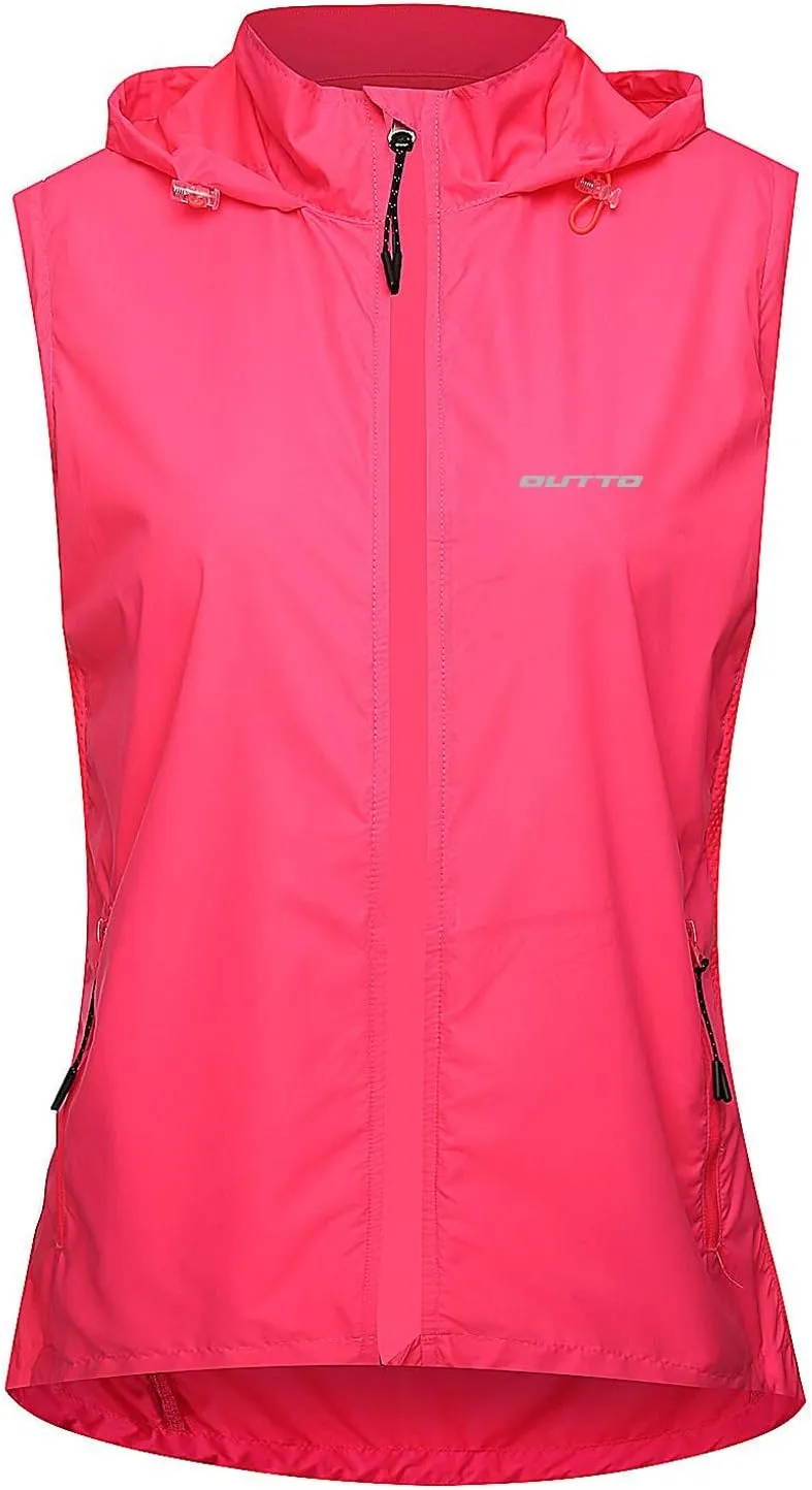 Women's Cycling Jacket Convertible UPF50  Windproof with Zip Off Sleeves