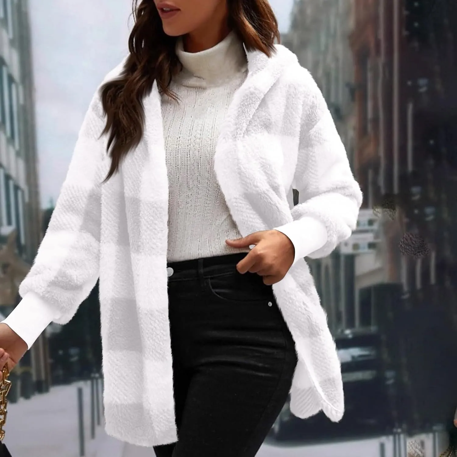 Womens Jackets Dressy Casual Puffy Coats For Women Fleece Jacket Fleece Jacket