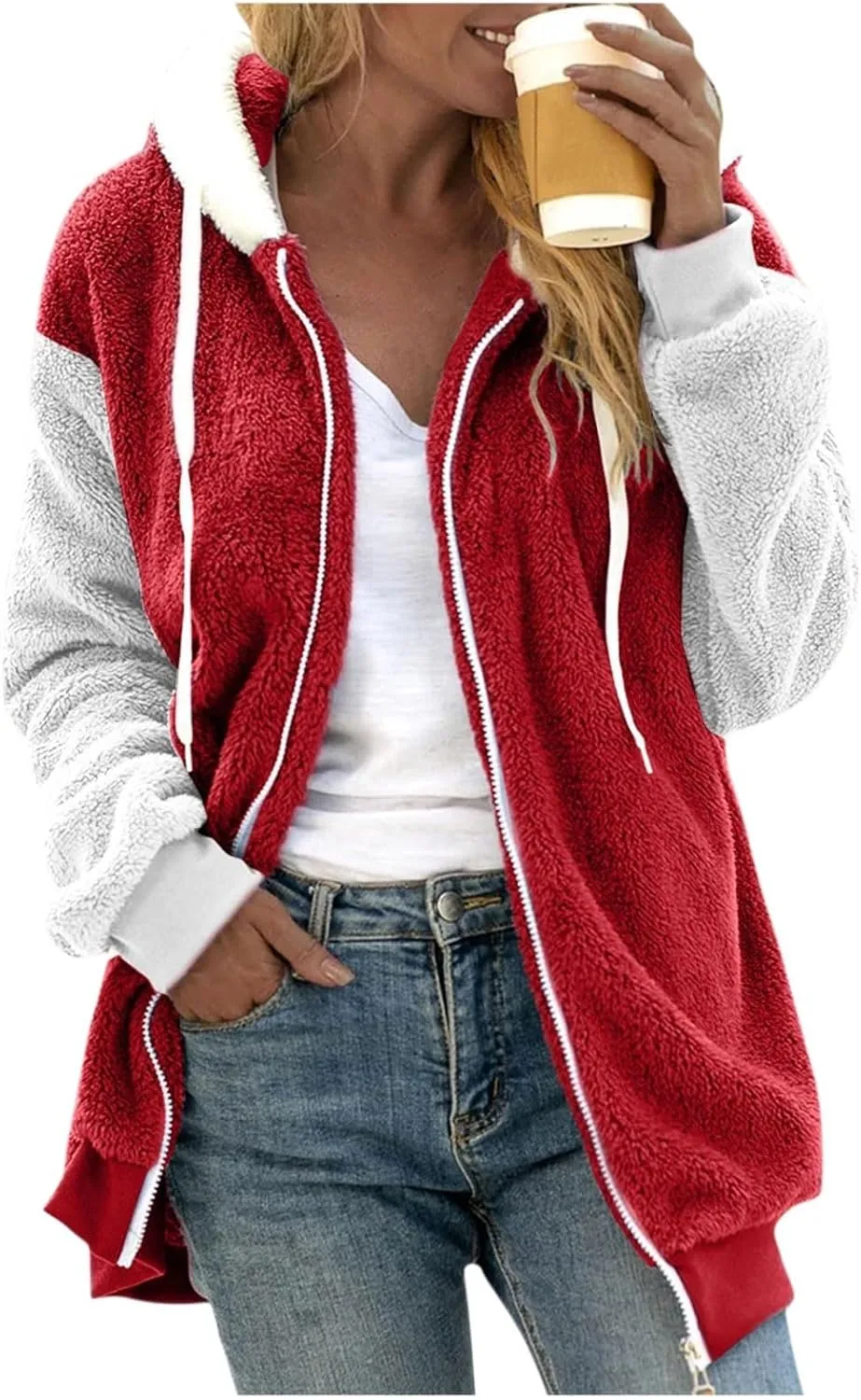 Womens Jackets Dressy Casual Puffy Coats For Women Fleece Jacket Fleece Jacket