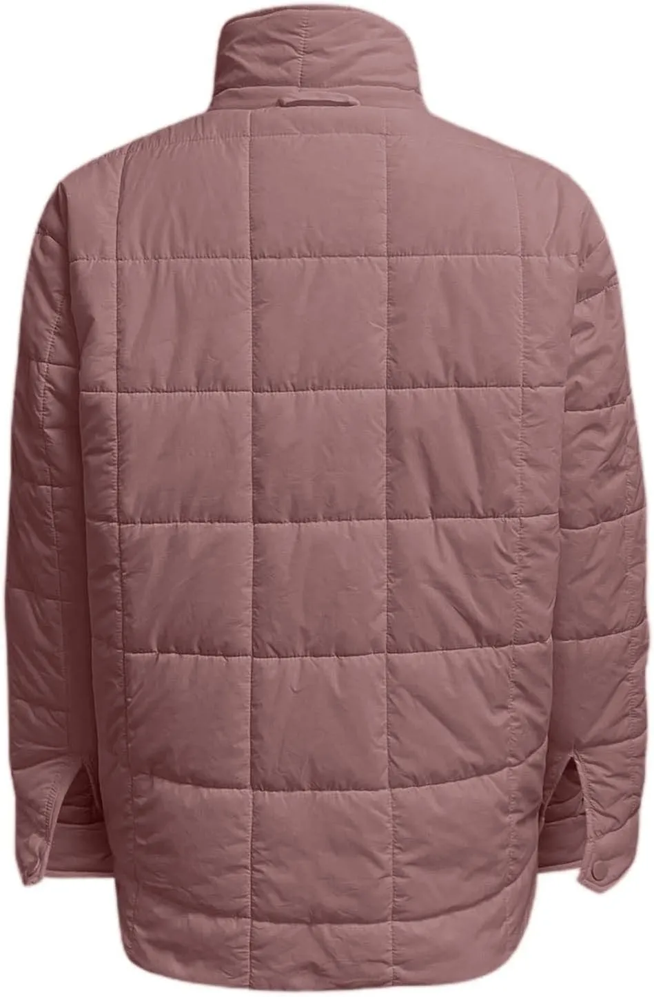 Womens Lightweight Oversized Down Coat Long Sleeve Zip Water Resistant Packable Puffer Jacket Warm Short Winter Coat