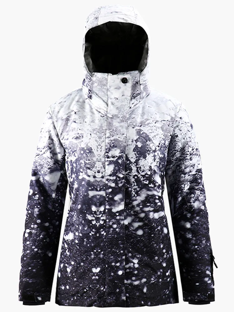 Women's  Mountain Freeze Colorful Print Waterproof Winter Snowboard Suit