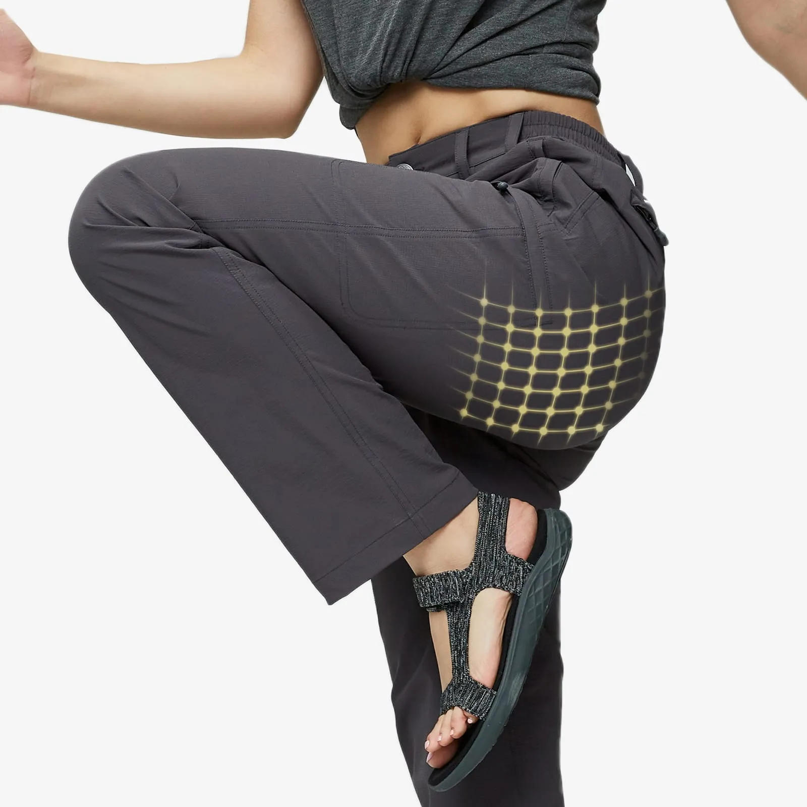 Women's Quick Dry Cargo Pants Lightweight Hiking Pants