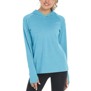 Women's Quick Dry UPF 50  Hoodie Long Sleeve Shirts