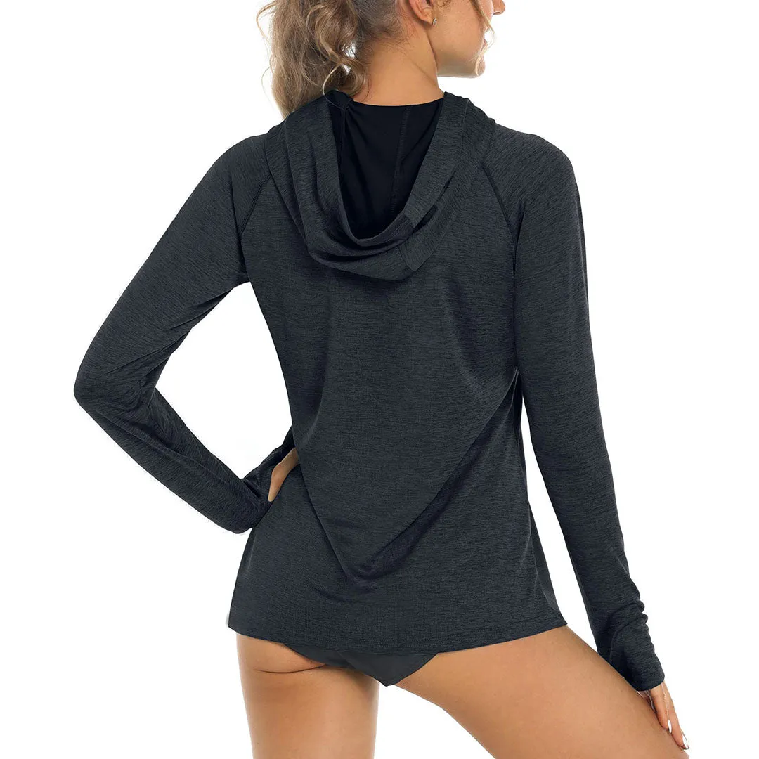Women's Quick Dry UPF 50  Hoodie Long Sleeve Shirts