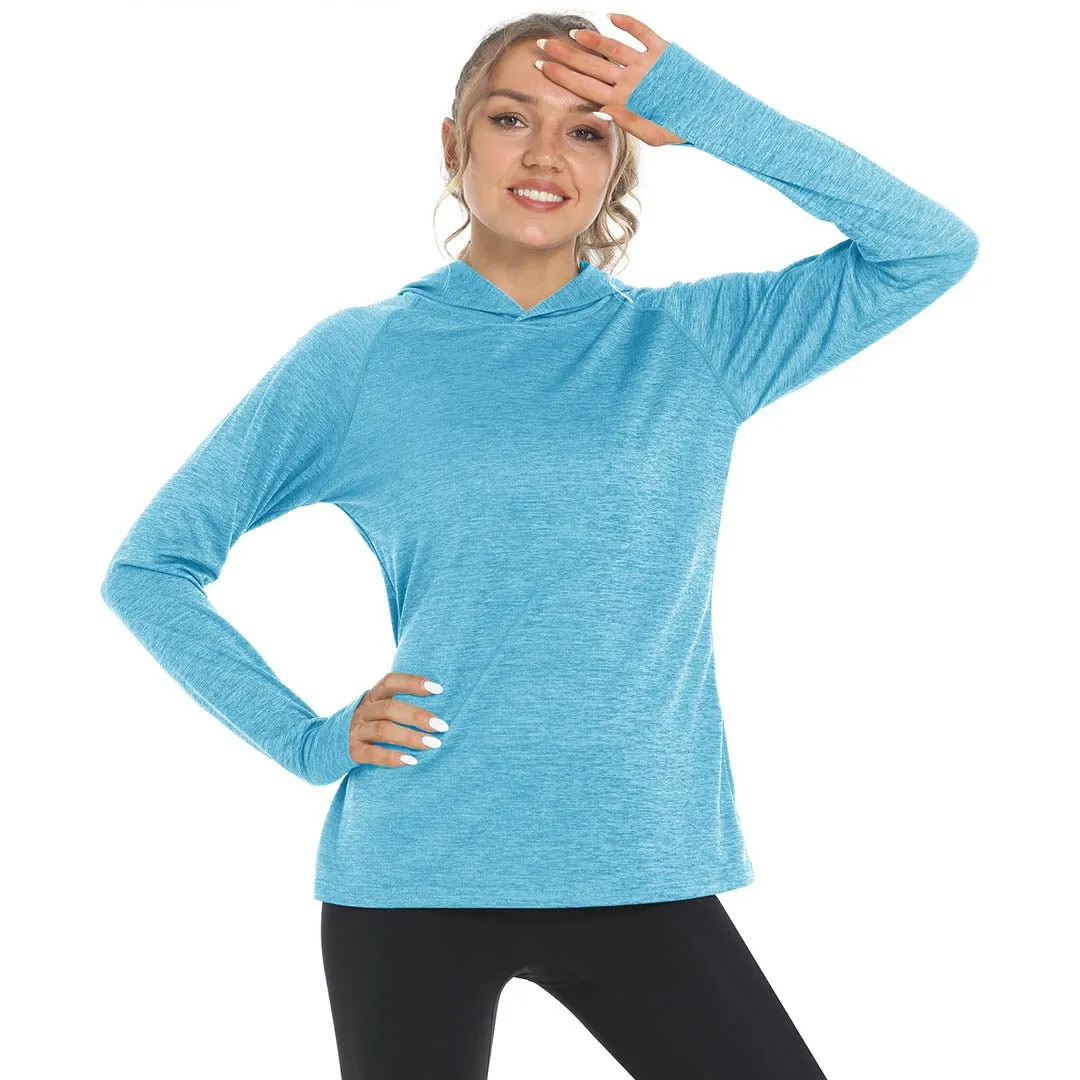 Women's Quick Dry UPF 50  Hoodie Long Sleeve Shirts