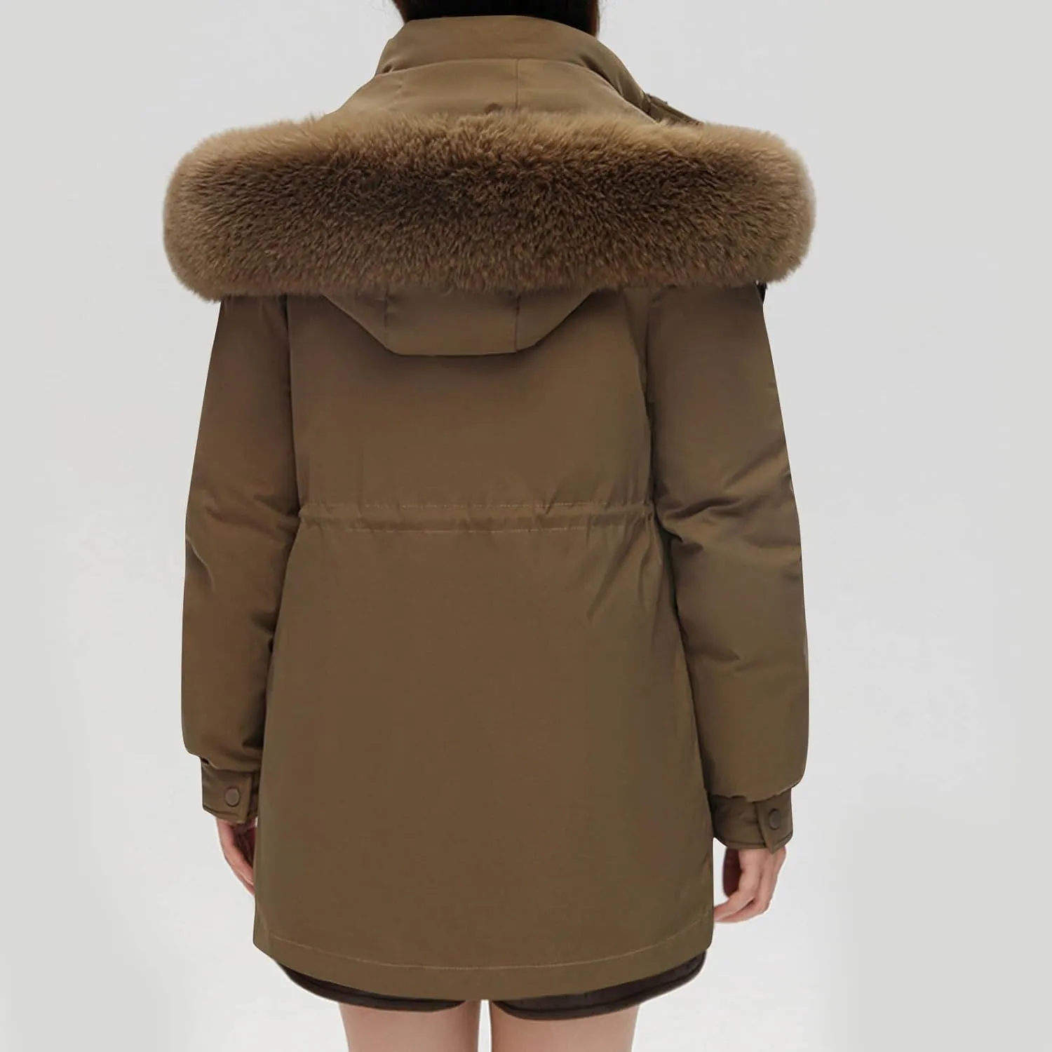 Women's Quilted Winter Coat Warm Puffer Jacket Thicken Parka with Removable Hood Cute Casual Outdoor Jackets 2024