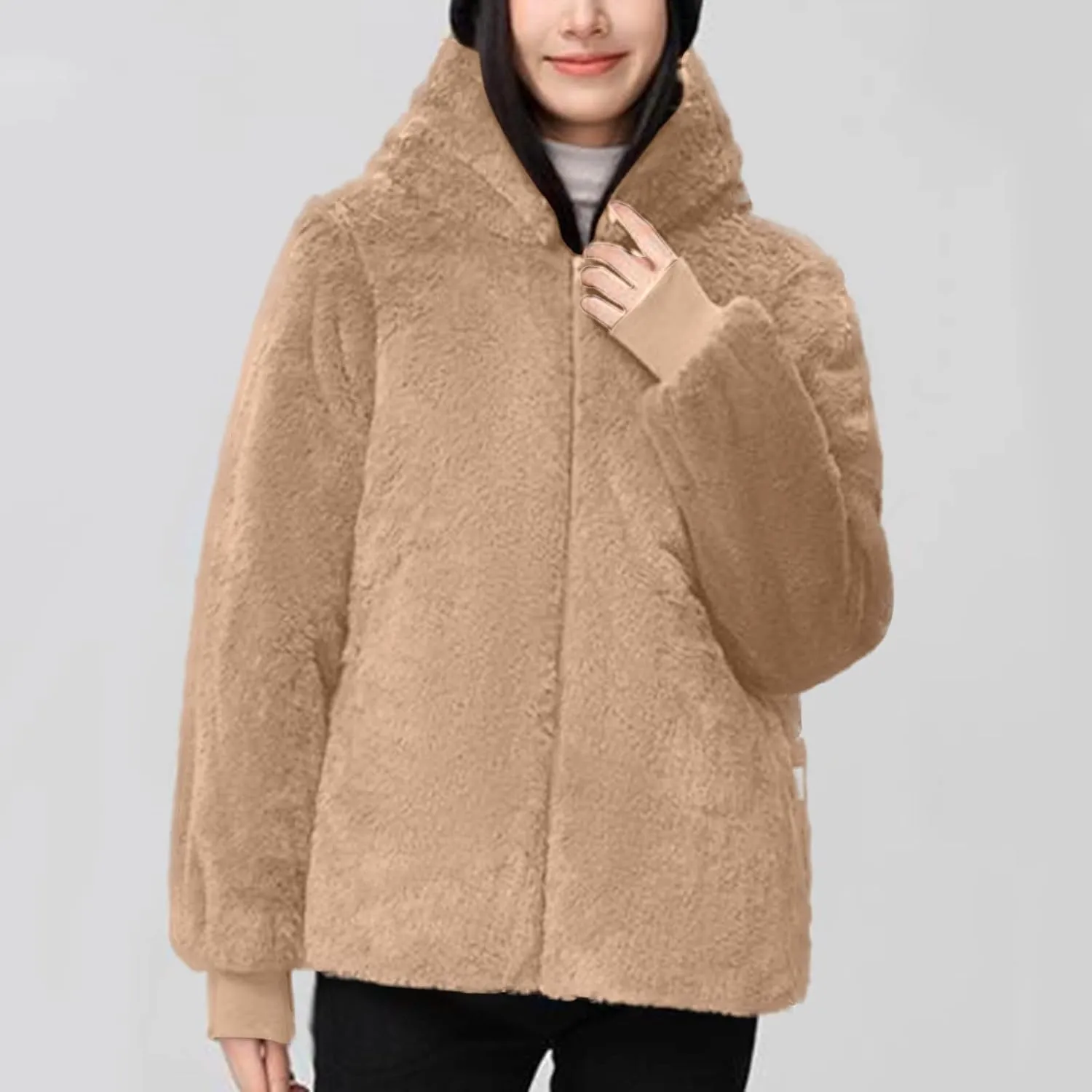 Women's Quilted Winter Coat Warm Puffer Jacket Thicken Parka with Removable Hood Cute Casual Outdoor Jackets 2024