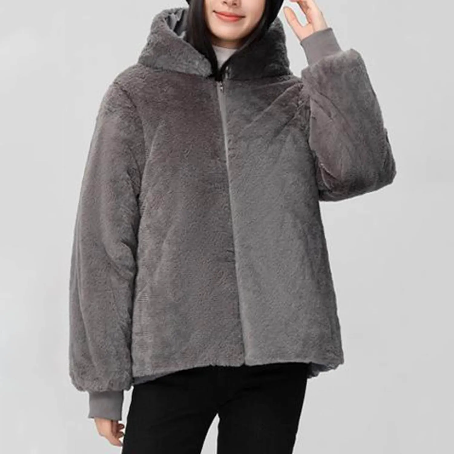 Women's Quilted Winter Coat Warm Puffer Jacket Thicken Parka with Removable Hood Cute Casual Outdoor Jackets 2024