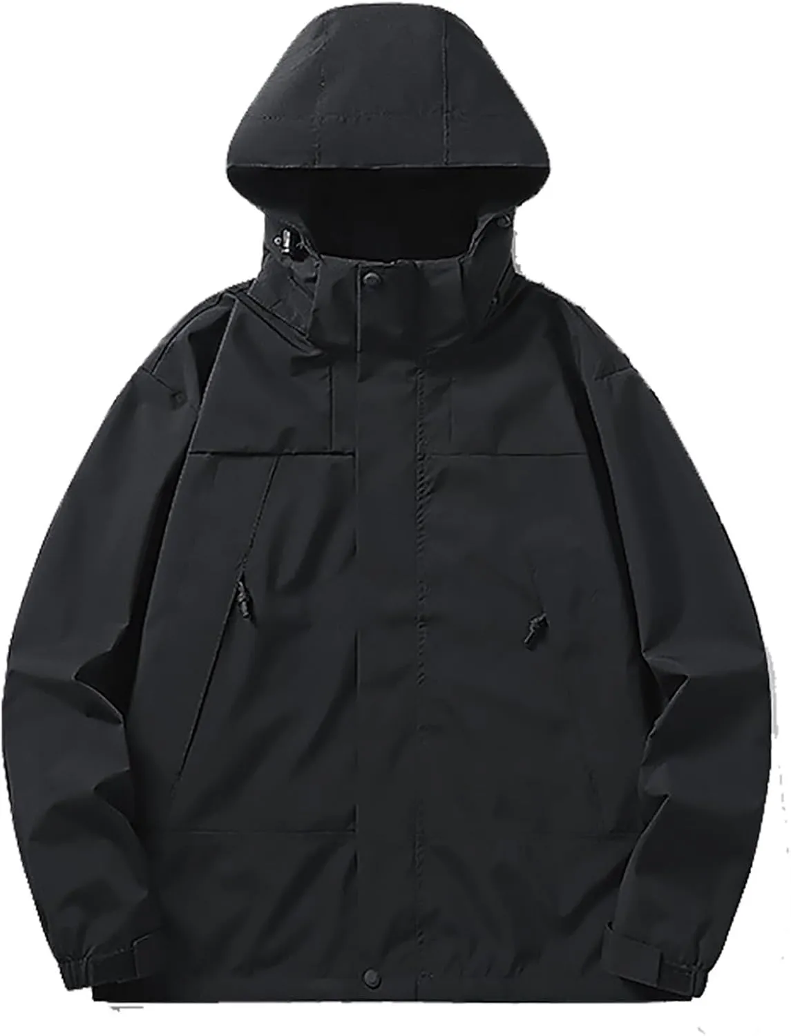 Womens Rain Jacket with Hood Packable Plus Size Waterproof Trench Coat Winter Warm Top Color Block Jackets for Women