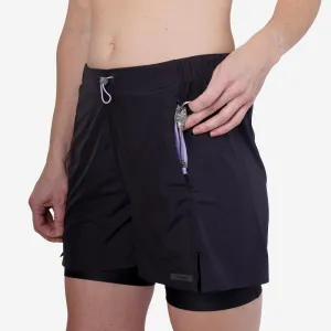 Women's Running Breathable 2-in-1 Shorts - KIPRUN Run 500 Dry