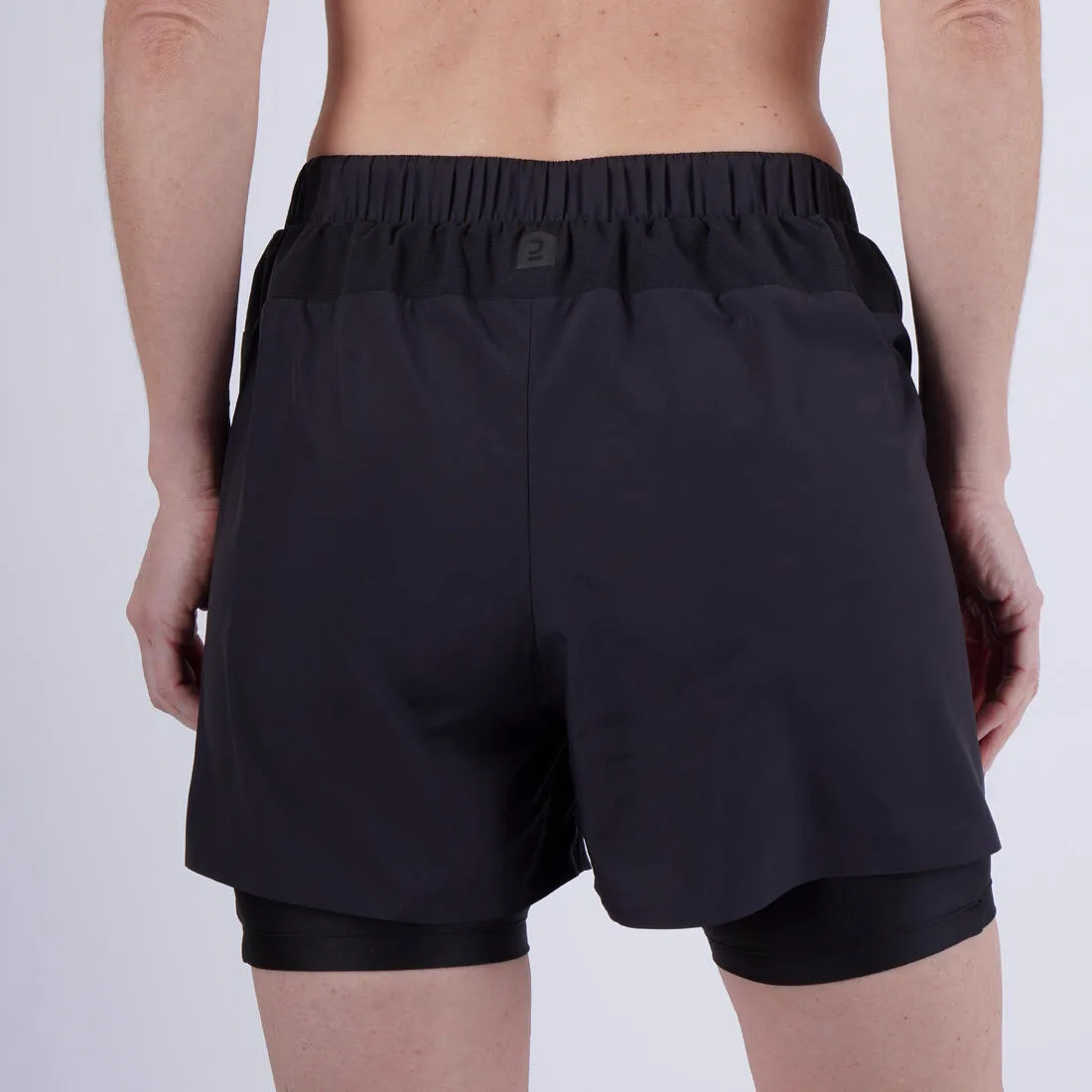 Women's Running Breathable 2-in-1 Shorts - KIPRUN Run 500 Dry