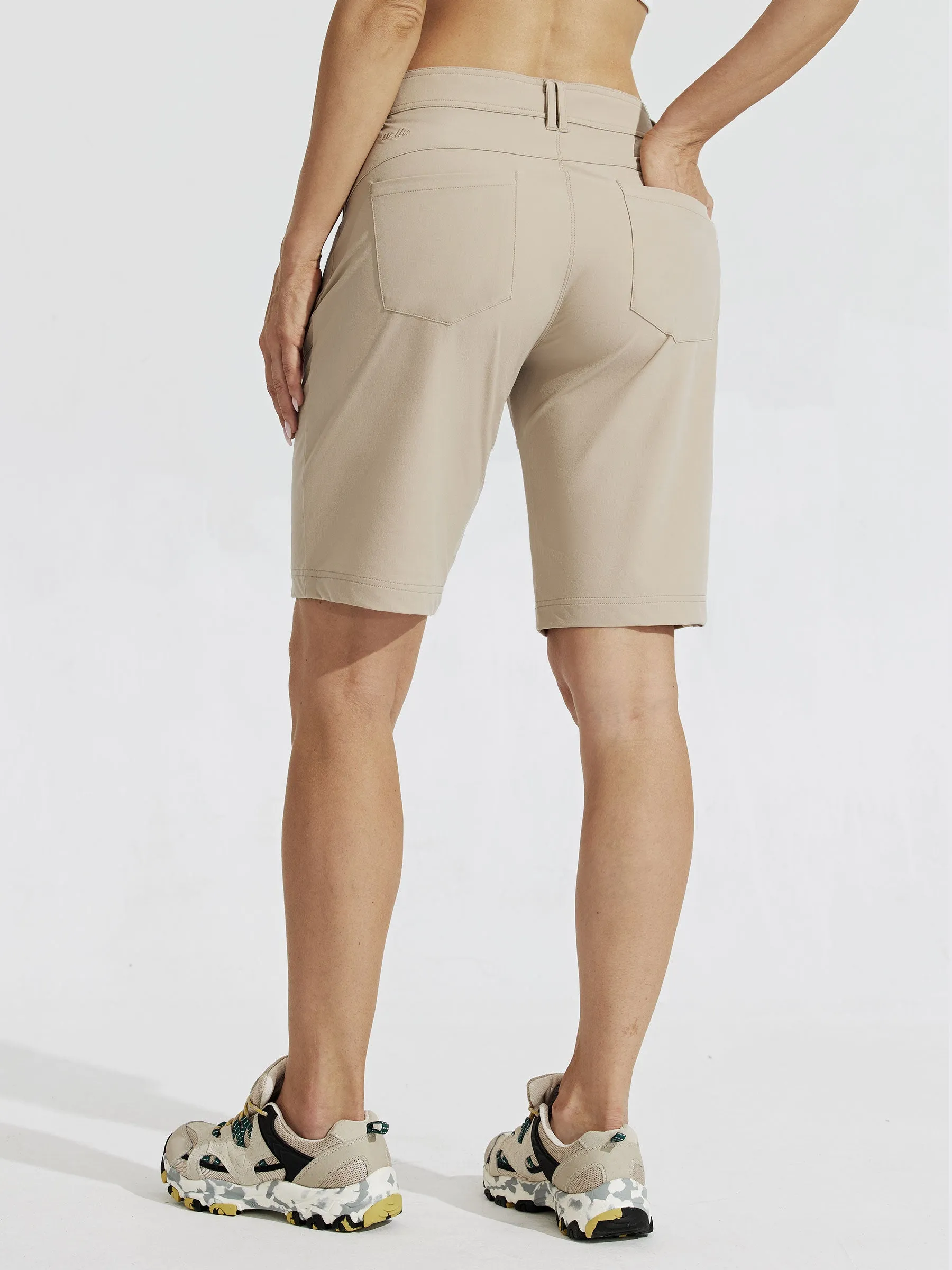 Women's Slim Leg Golf Shorts 10 Inch