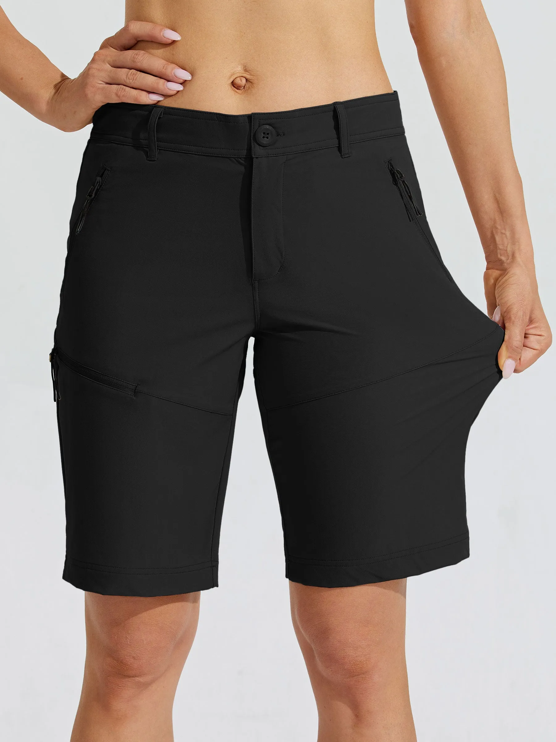 Women's Slim Leg Golf Shorts 10 Inch