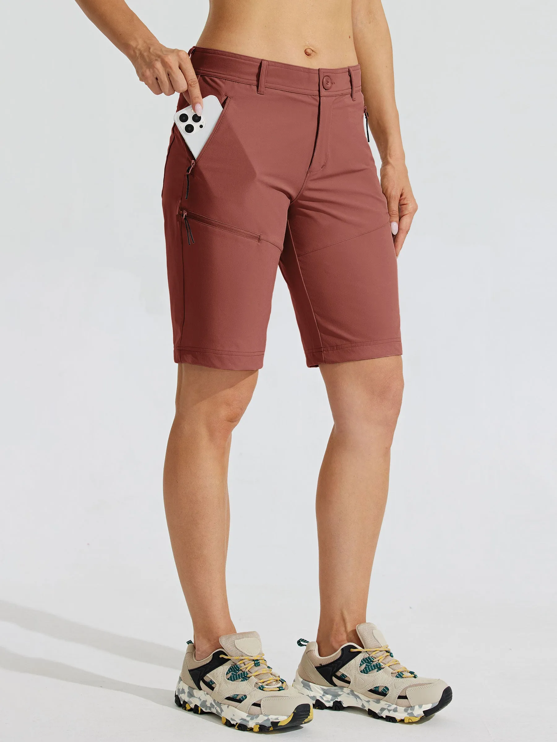 Women's Slim Leg Golf Shorts 10 Inch