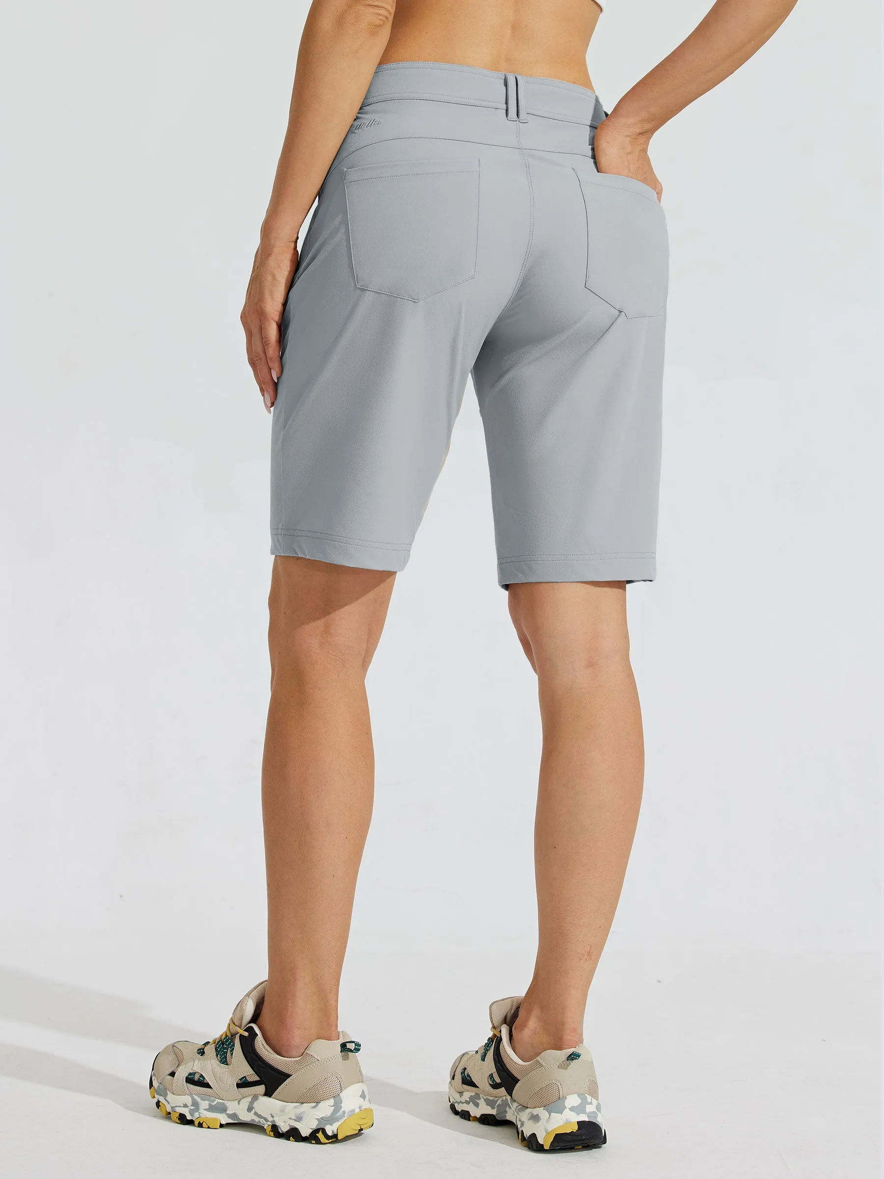 Women's Slim Leg Golf Shorts 10 Inch