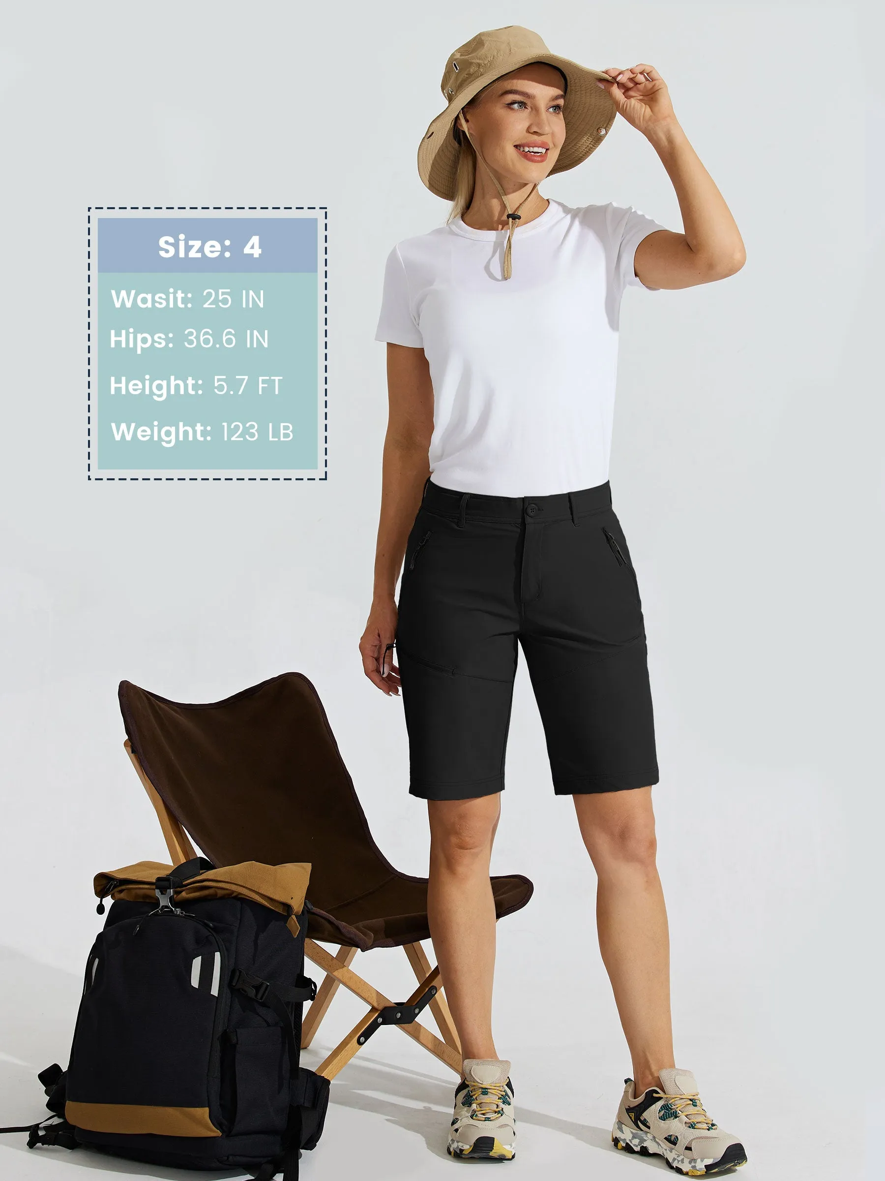 Women's Slim Leg Golf Shorts 10 Inch