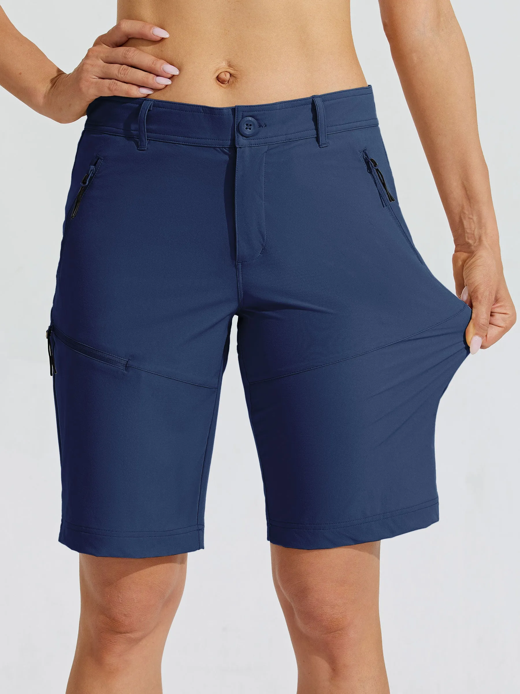 Women's Slim Leg Golf Shorts 10 Inch