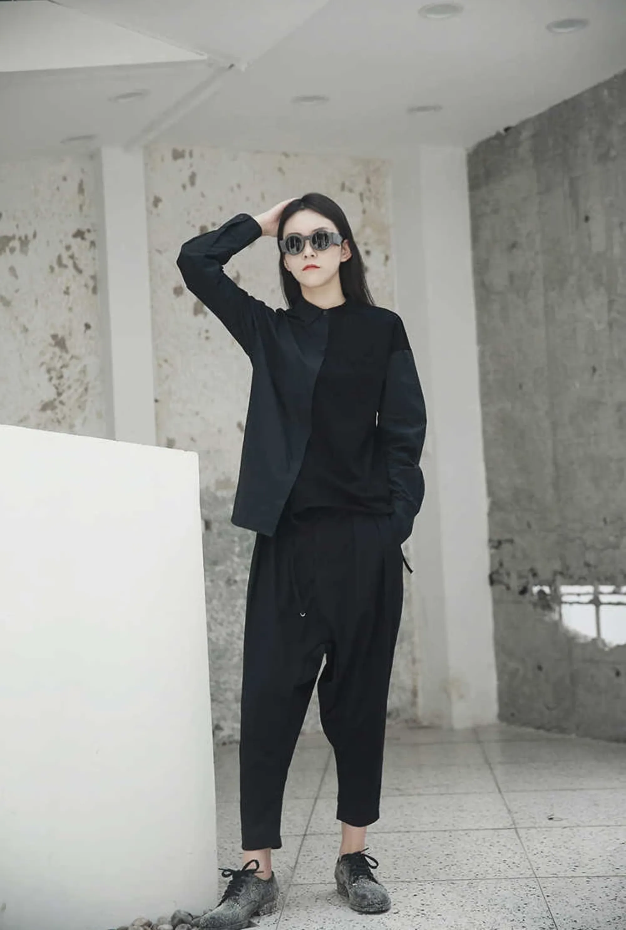 Women's Spring/Summer Casual Cotton Long-Sleeved Shirt