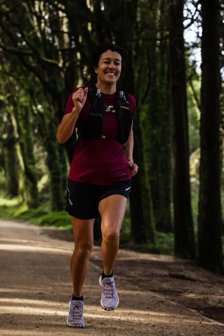 WOMEN'S TRAIL RUNNING BAGGY SHORTS - BLACK