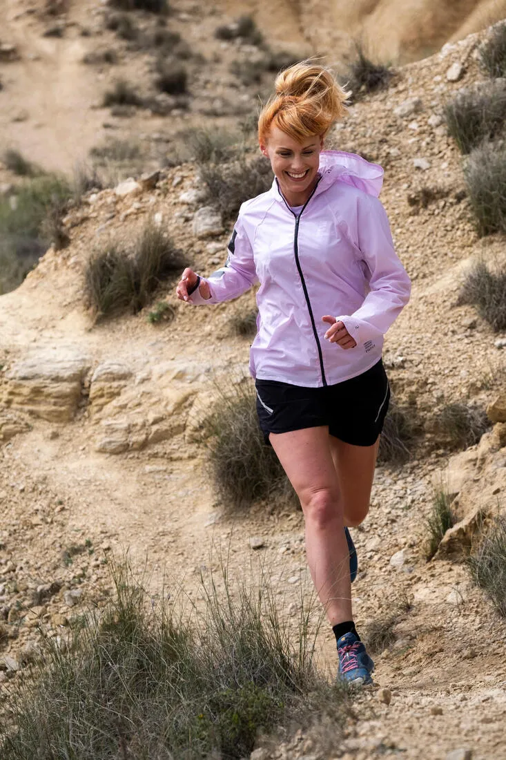 WOMEN'S TRAIL RUNNING BAGGY SHORTS - BLACK