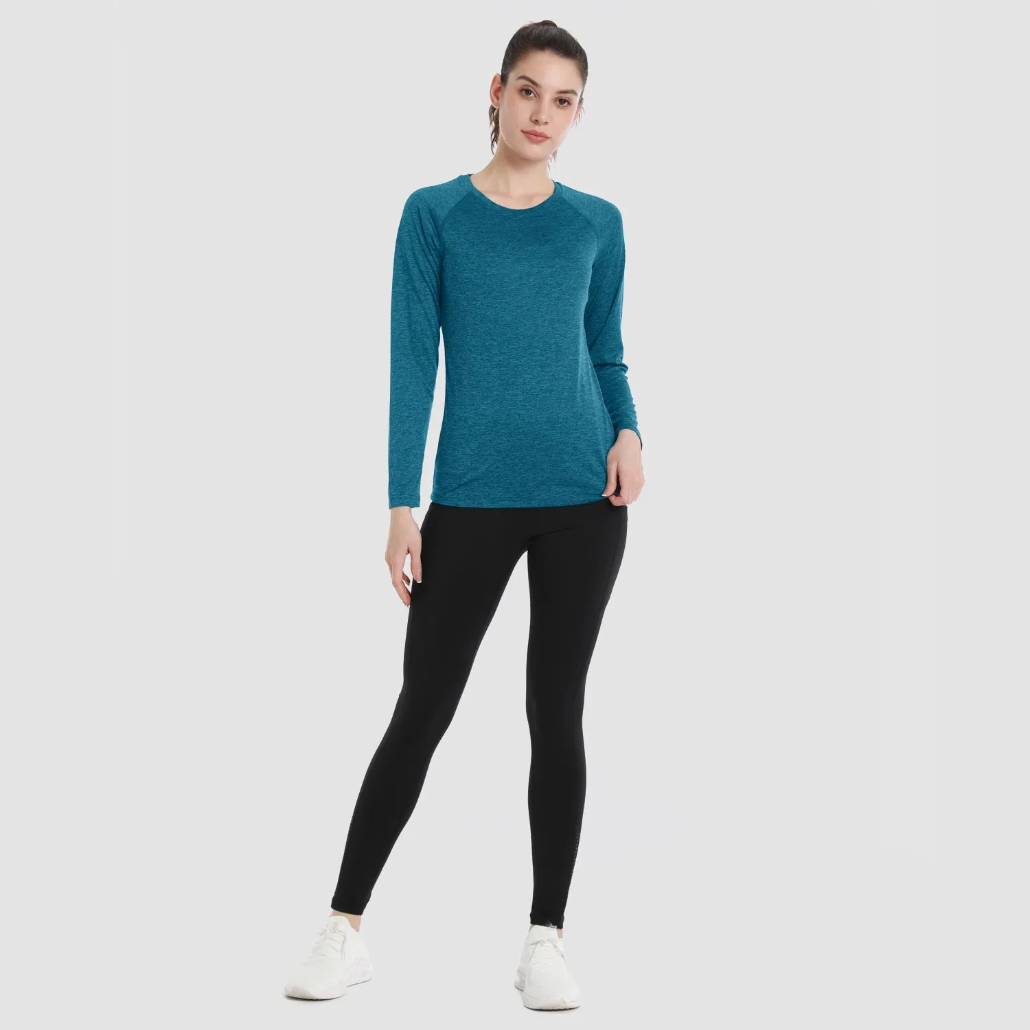 Women's UPF 50  Sun Protection Shirts Long Sleeve Shirts for Hiking Fishing Workout Rash Guard