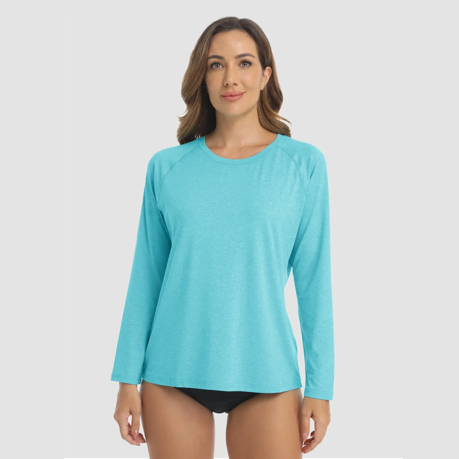 Women's UPF 50  Sun Protection Shirts Long Sleeve Shirts for Hiking Fishing Workout Rash Guard