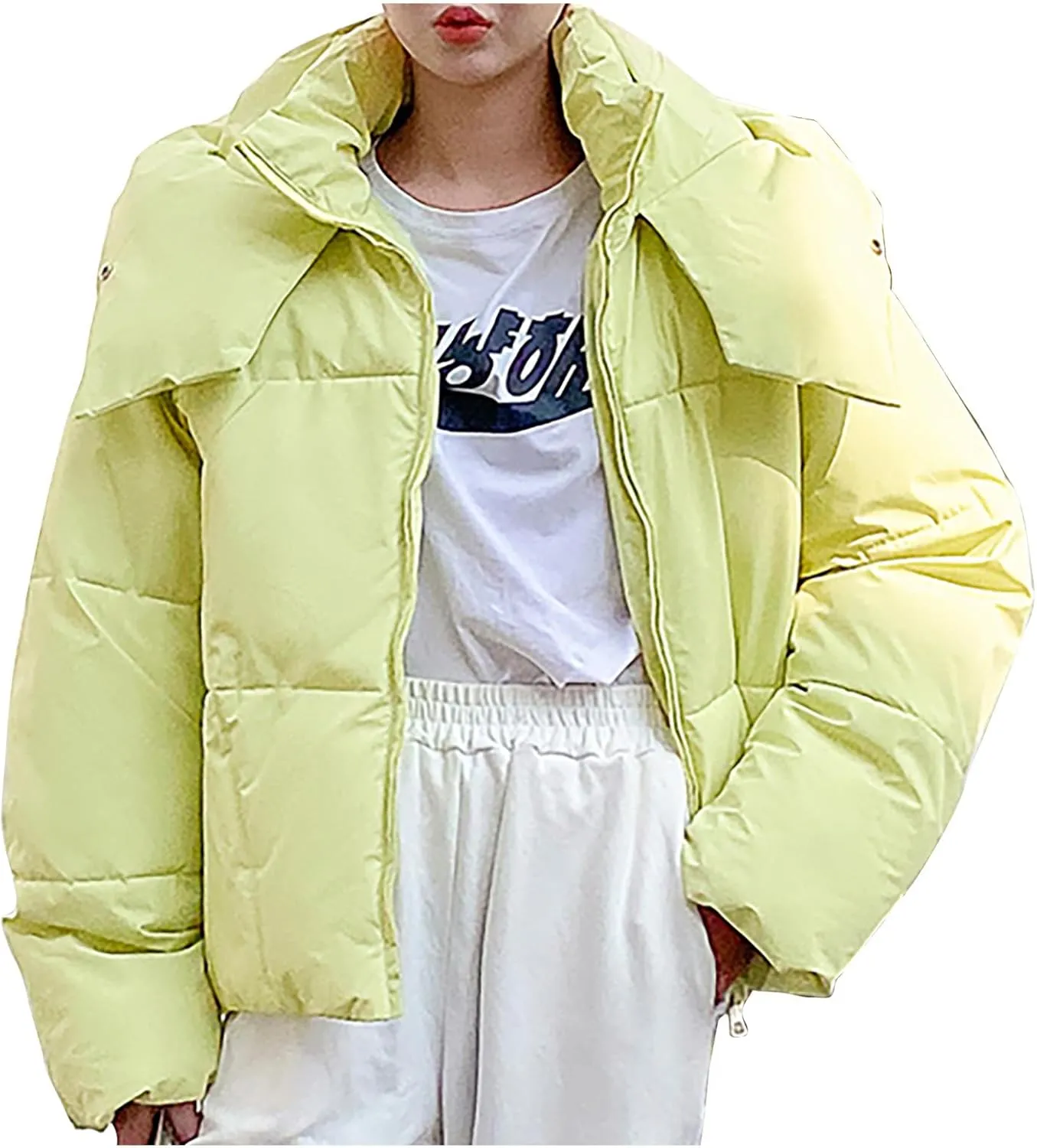 Women's Winter Coats Thickened Puffer Padded Warm Down Jacket Windproof Hooded Puffer jacket 2024 Trendy Parka Outerwear