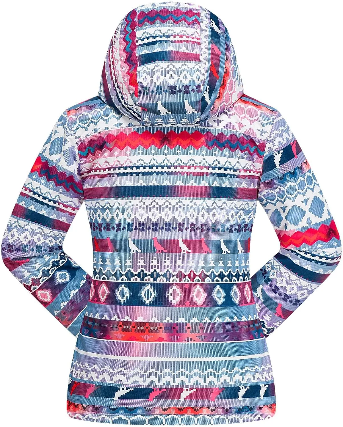 WOWULOVELY Girls Boy's Winter Ski Jackets Waterproof Kids Snowboarding Jacket Snow Coat Thicken Warm Hooded Ski Jacket